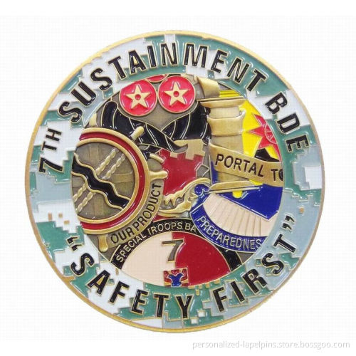 Stainless Steel Rare Collectible Coins, Filling Colors Gold Plated For Souvenirs